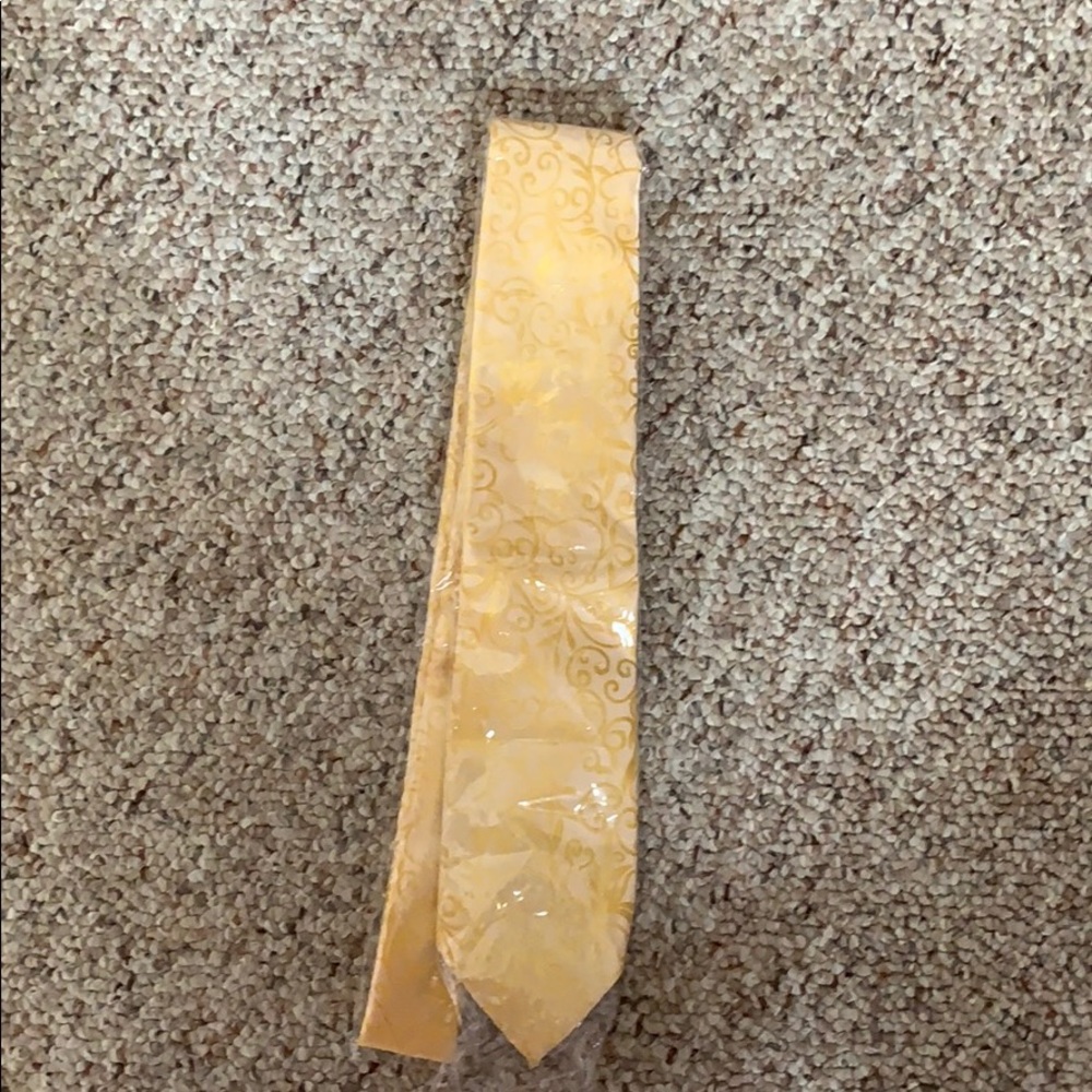 Yellowish Gold color long tie